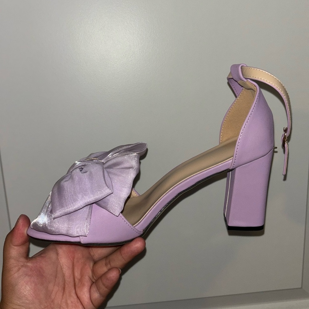 Lavender Heels with Bow